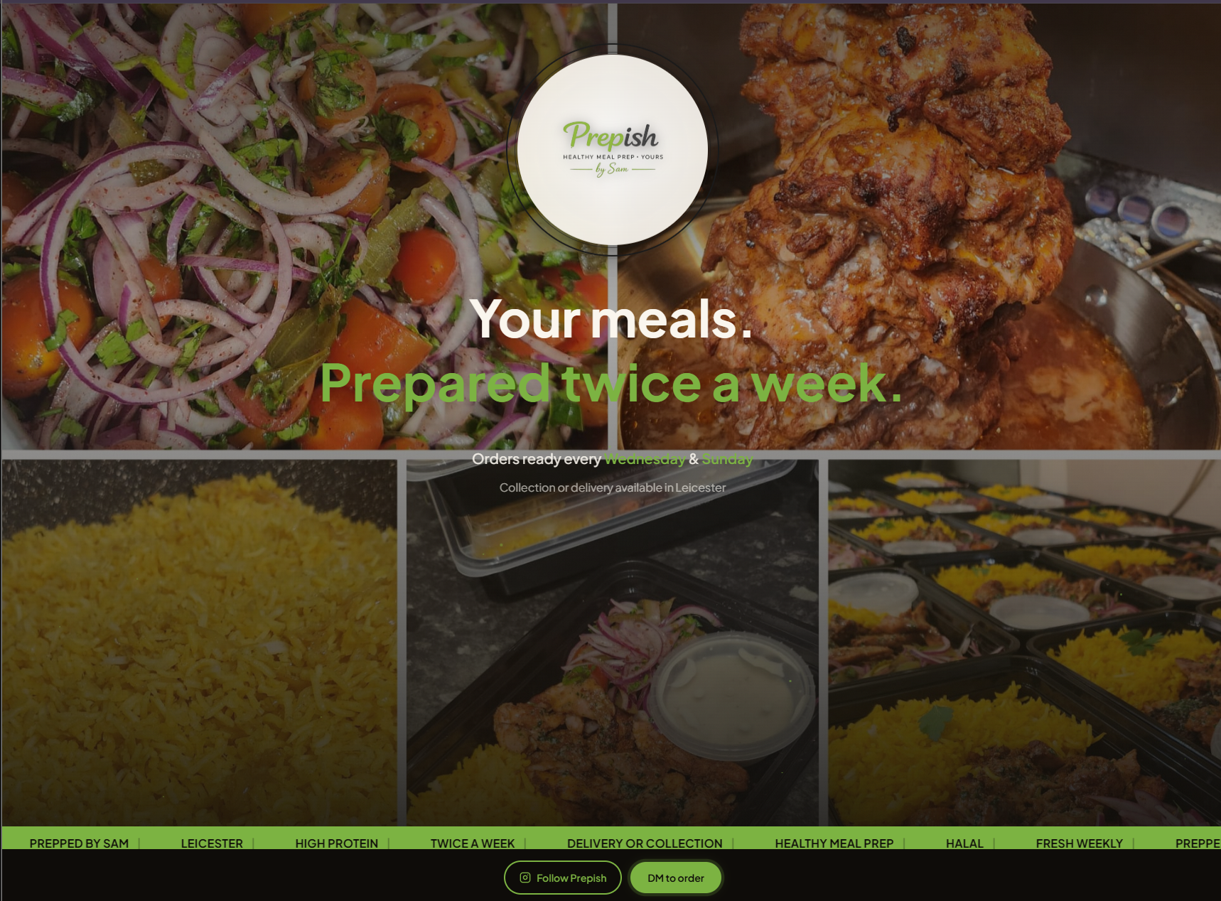 Prepish landing page